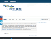 Tablet Screenshot of climateriskdisclosure.org